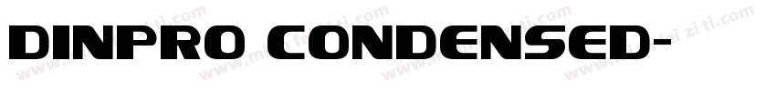 dinpro condensed字体转换